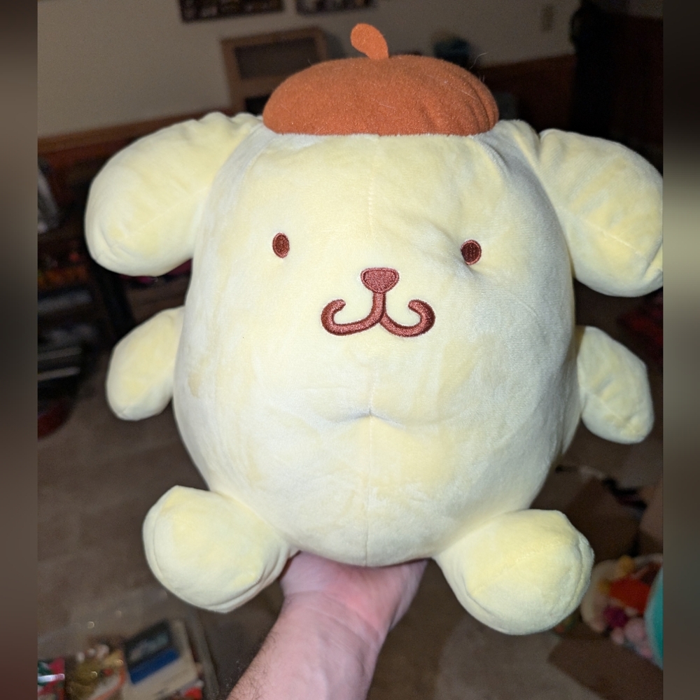 Universal Studios Sanrio Pompompurin Large Plush Officially Licensed Hello Kitty